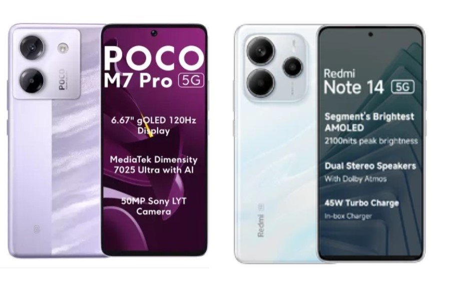 POCO M7 Pro 5G Vs Redmi Note 14 5G