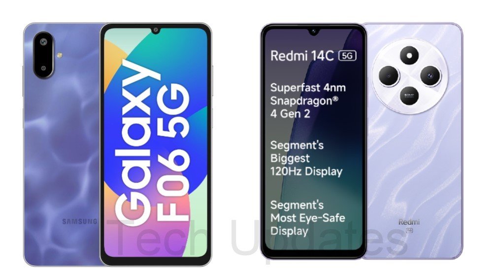 Samsung Galaxy F06 5G vs Redmi 14C 5G