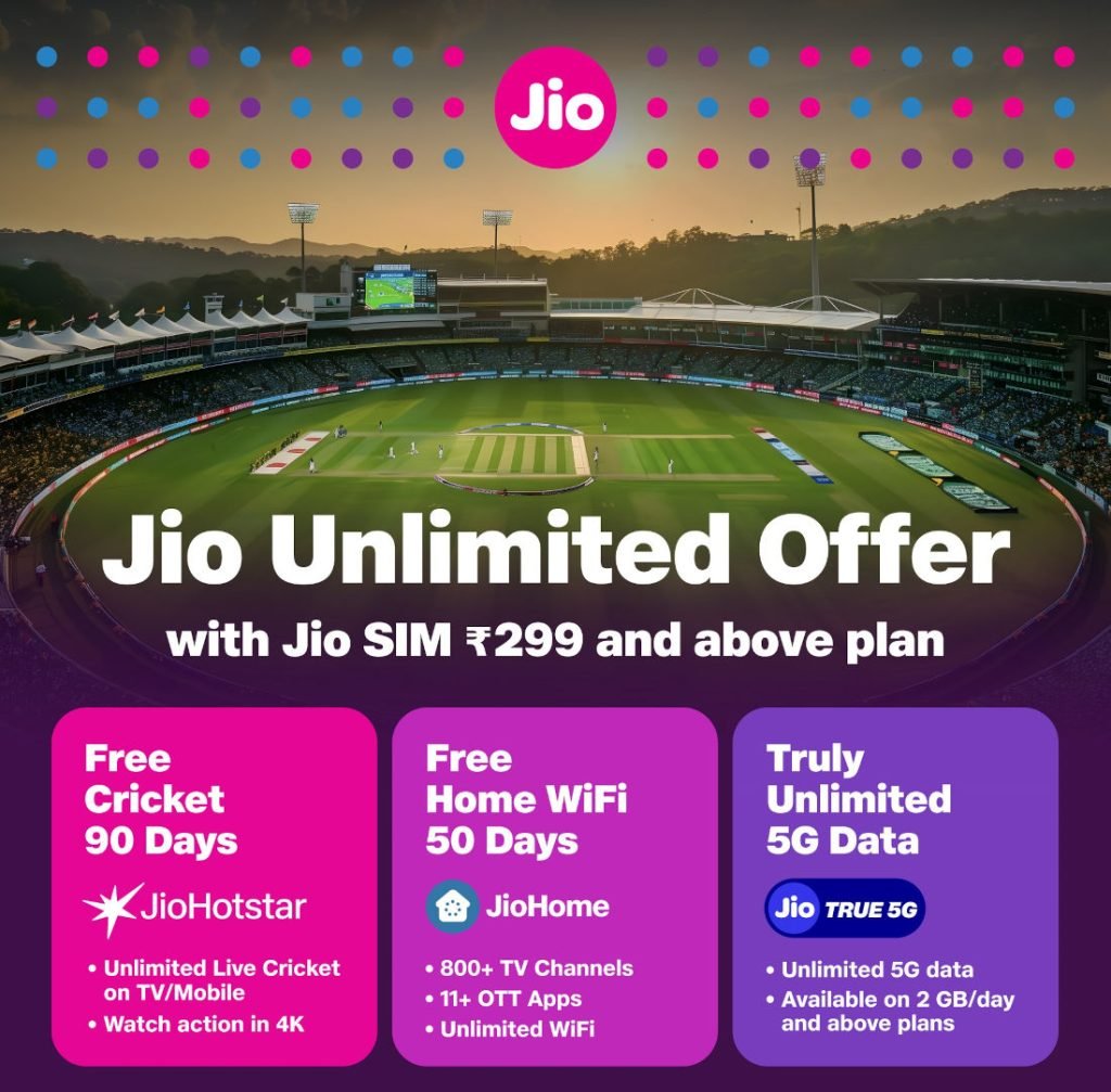 Jio free JioHotstar for 90 days